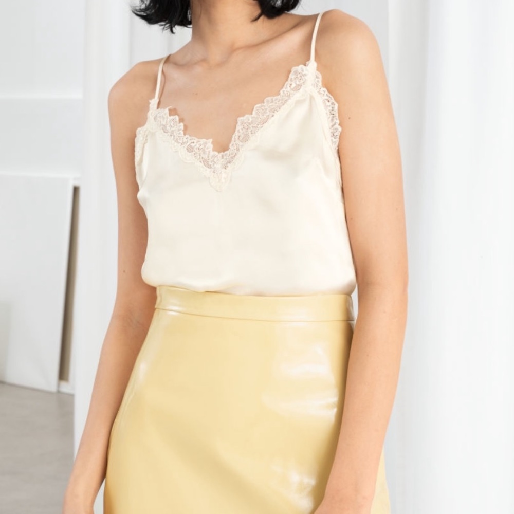 & Other Stories Silk Lace Camisole